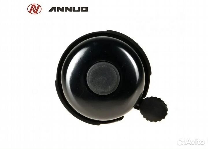 Звонок велосипедный алюминий/пластик 54 мм, annuo