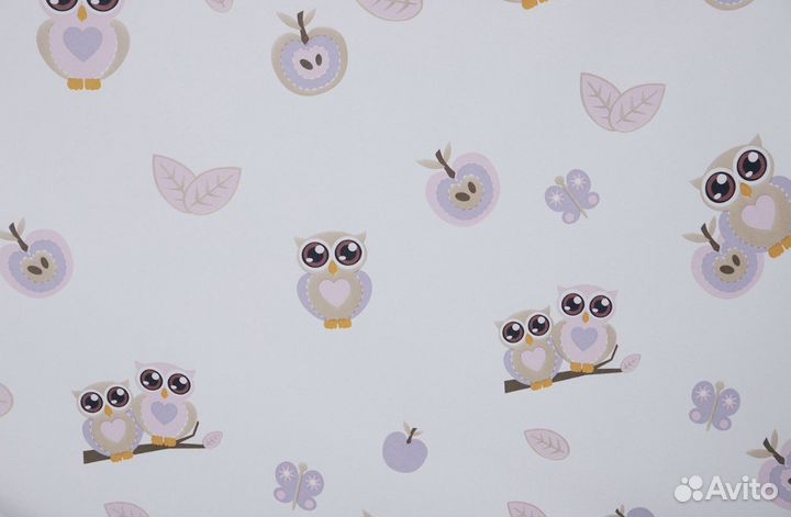 Новые подшитые Шторы в детскую с совами 2 шт