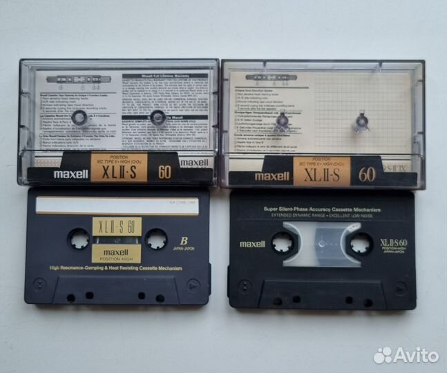 Аудиокассеты Sony, Maxell, TDK. - Made in Japan