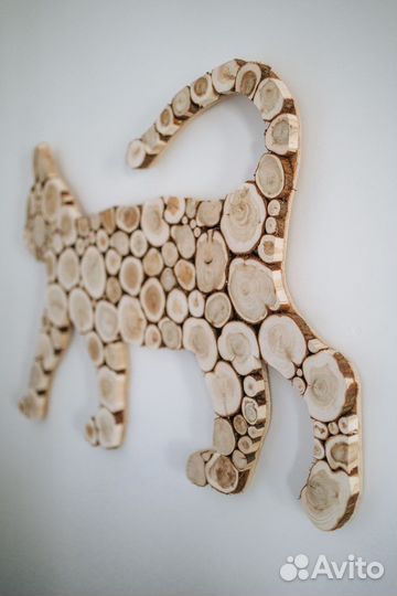 Панно из можжевельника для бани