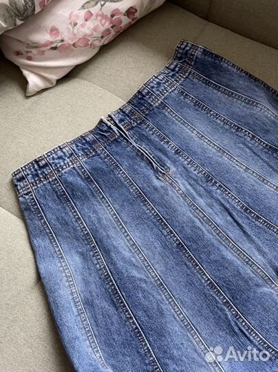 Юбка джинсовая годе