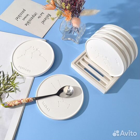 Подставка для кружек, 12 предметов, Знаки Зодиака