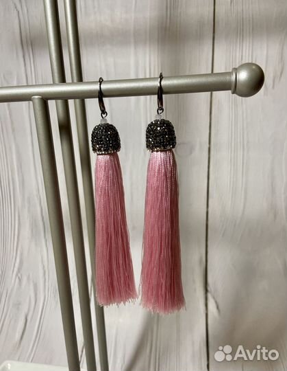 Серьги кисточки