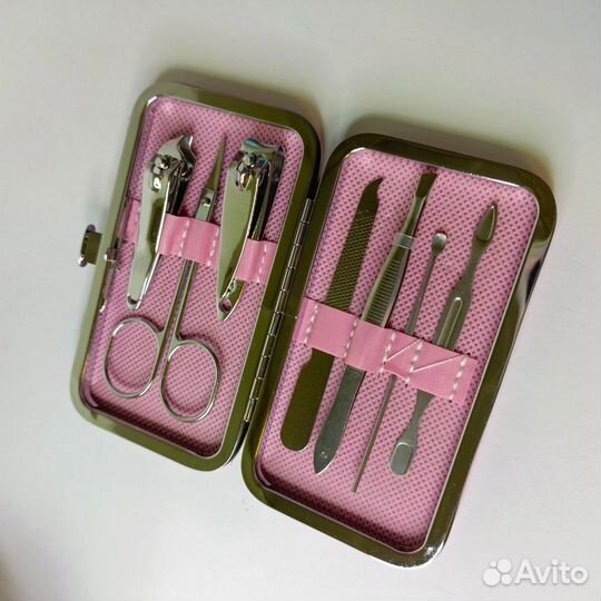 Маникюрный набор, цвет розовый