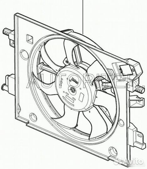 Вентилятор охлаждения LADA Vesta