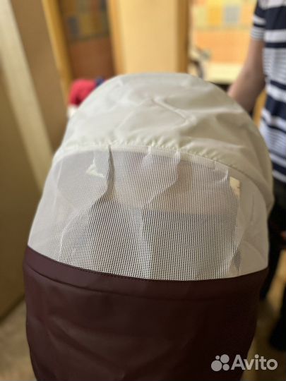 Коляска 2 в 1 Cocoline Aroteam бордовая экокожа