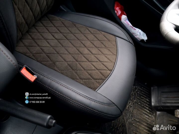 Авточехлы Лада Веста (SW Cross) Alkantara