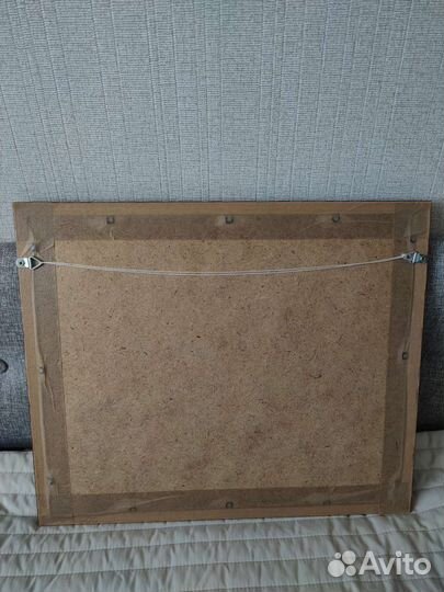 Картина вышивка цветы 43 х 36