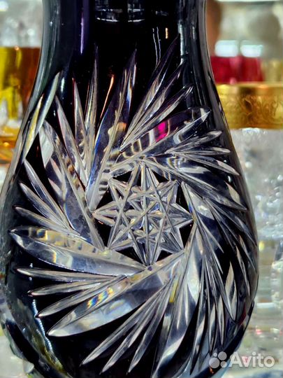Ваза, цветной хрусталь. Германия