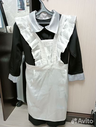 Платье школьное с фартуком