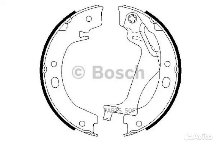 Bosch 0986487713 Колодки тормозные барабанные