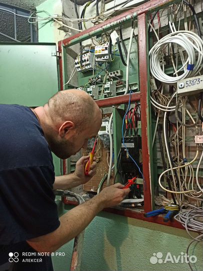 Электрик, электромонтаж,перенос розеток