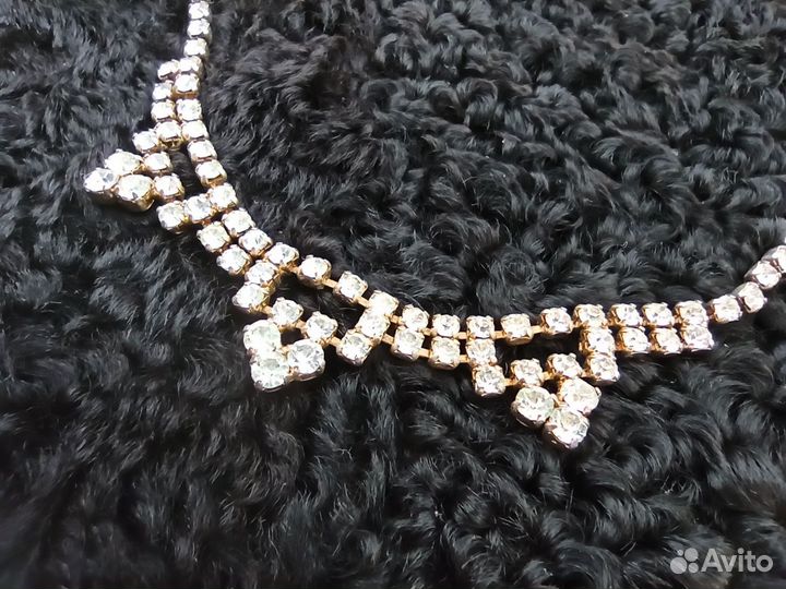 Колье-чокер, ожерелье. Чехословакия. Винтаж