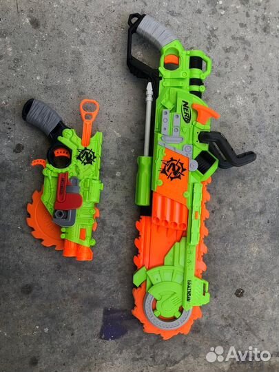 Nerf brain saw / Nerf cross cut бластеры