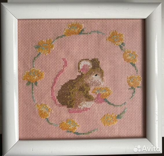 Набор из 3 вышитых картин