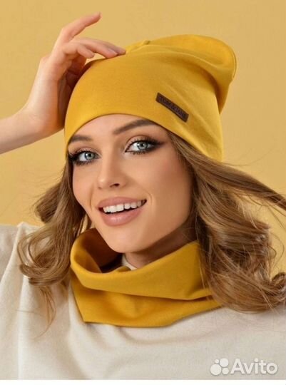 Комплект шапка и снуд