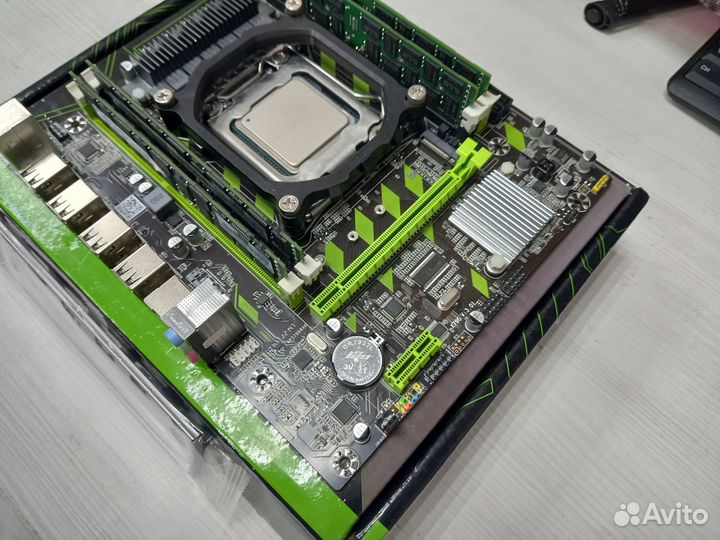 Связка 12ядер E5-2630 2,8Tb+мать X79+память 8Гб