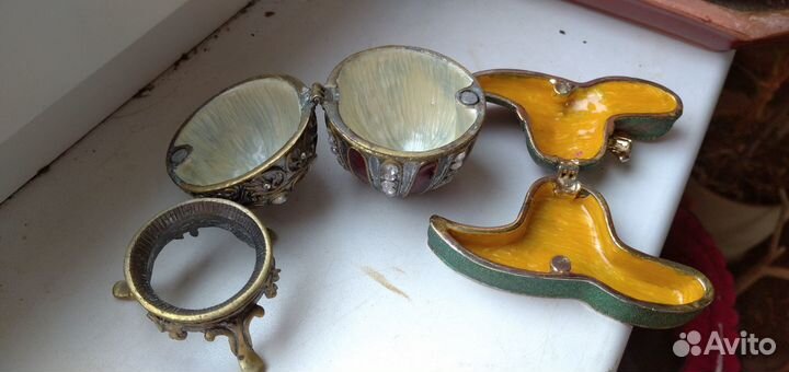 Шкатулки яйцо шляпа и др