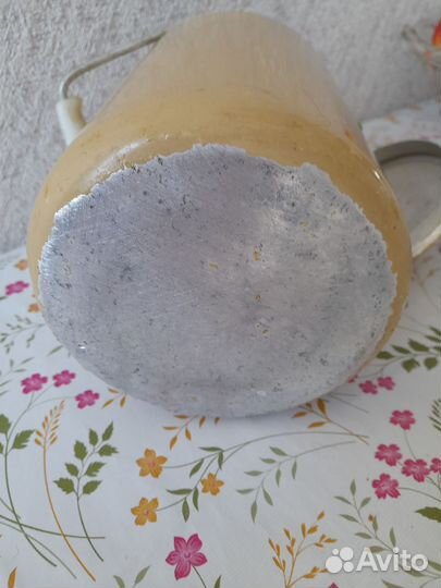 Бидон алюминевый СССР 3л., крышка для жаровни