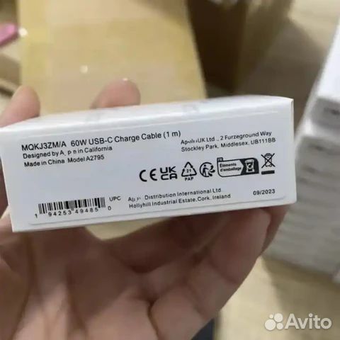 Кабель Apple type c/type c 60 w(1м)