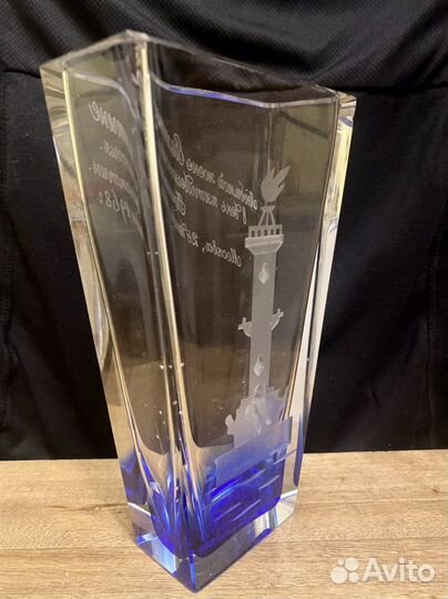 Хрустальная ваза Ростральная колонна