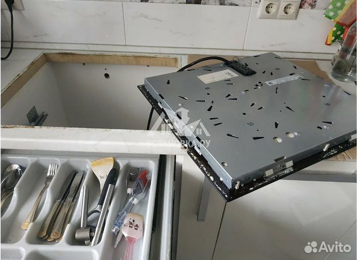 Установка варочной панели, духовых шкафов