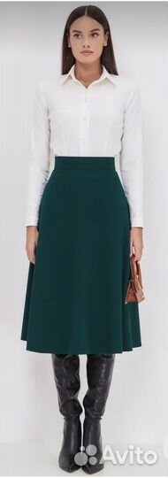 Юбка po Pogode зеленая миди 42 XS