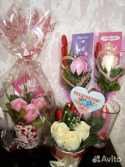 Букет цветов из мыла