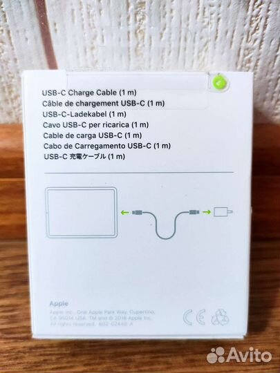 Кабель Apple USB-C Charge Cable 1m, оригинал, New