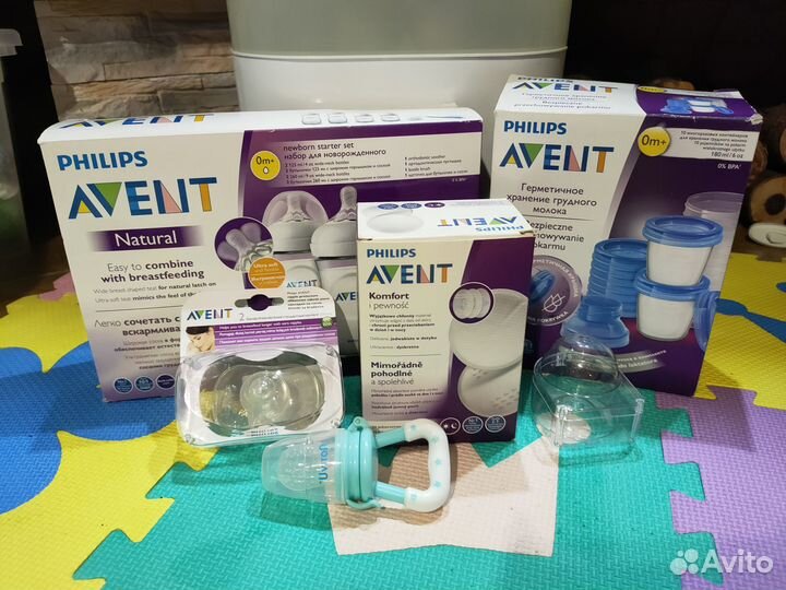 Молокоотсос avent электрический + стерилизатор