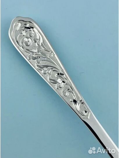 Серебрянная ложка десертная
