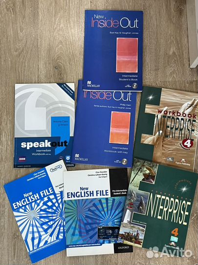 Книги и рабочие тетради для изучения англ языка