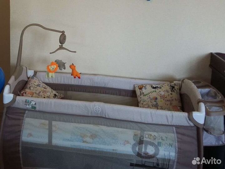 Кровать манеж Lorelli sleep'n'dream с матрасом