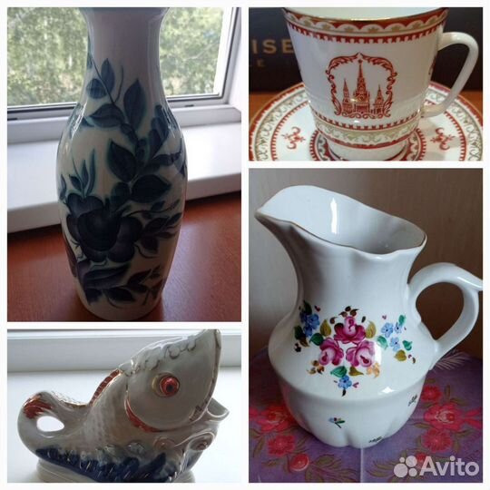 Кувшин, ваза, соусник, кофейная пара из СССР