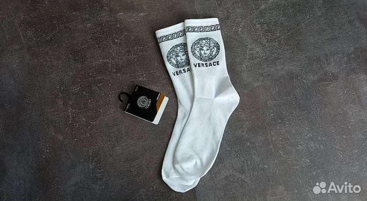 Белые носки Версаче