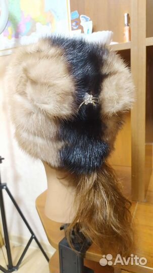 Шапка норковая женская
