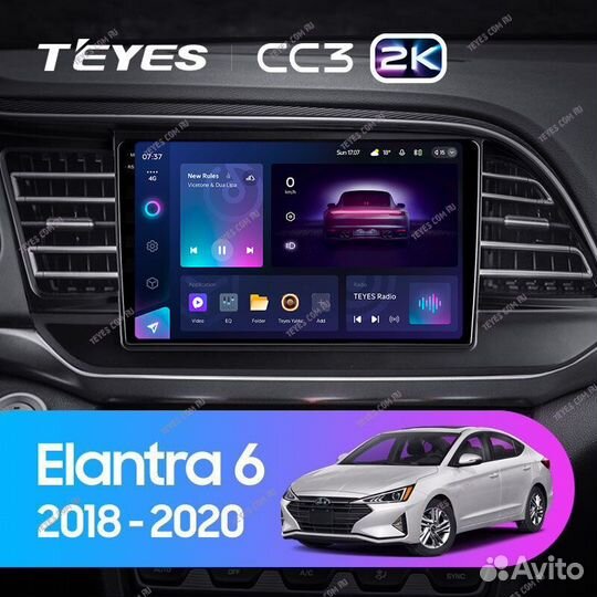 Магнитола Hyundai Elantra 6 2018-2020 Teyes 4/32