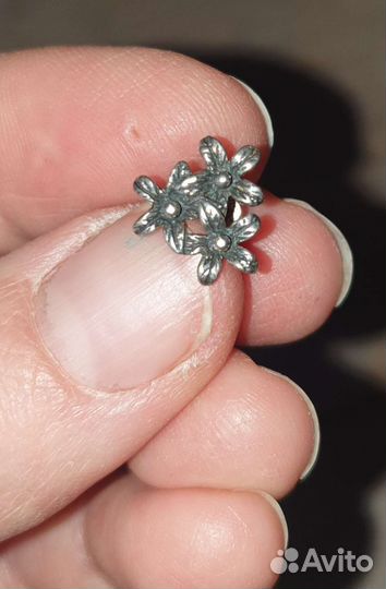 Серебряные серьги СССР