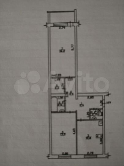2-к. квартира, 58,2 м², 2/5 эт.
