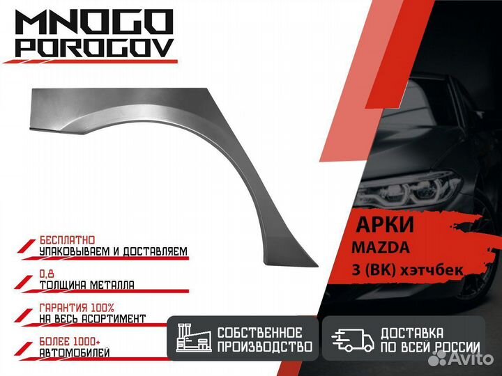 Арка ремонтная на автомобиль Mazda 3 (BK) хэтчбек