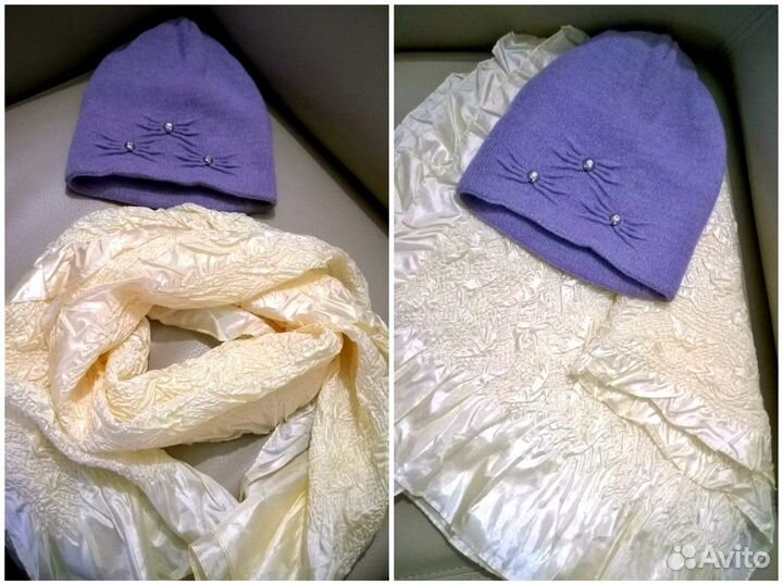 Шапка и шарфик новые