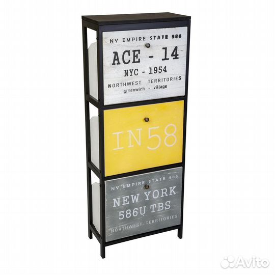 Тумба для обуви С тремя ящиками, HX21-006S