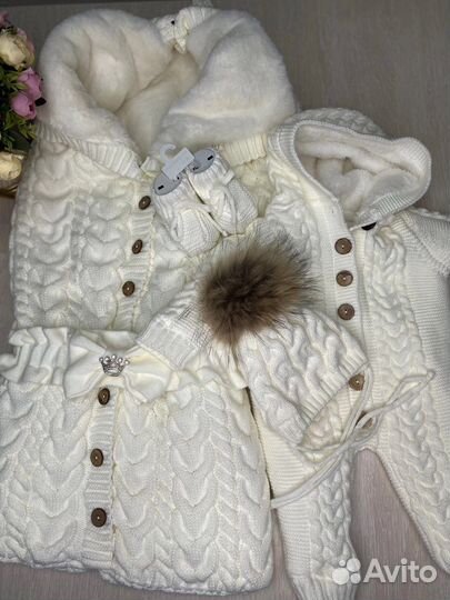 Вязаный конверт на выписку