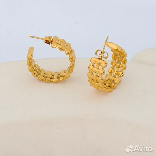 Серьги кольца из нержавеющей стали