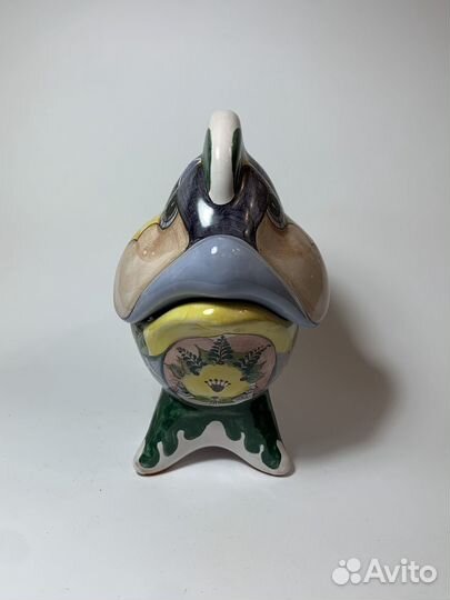 Шкатулка рыба майолика