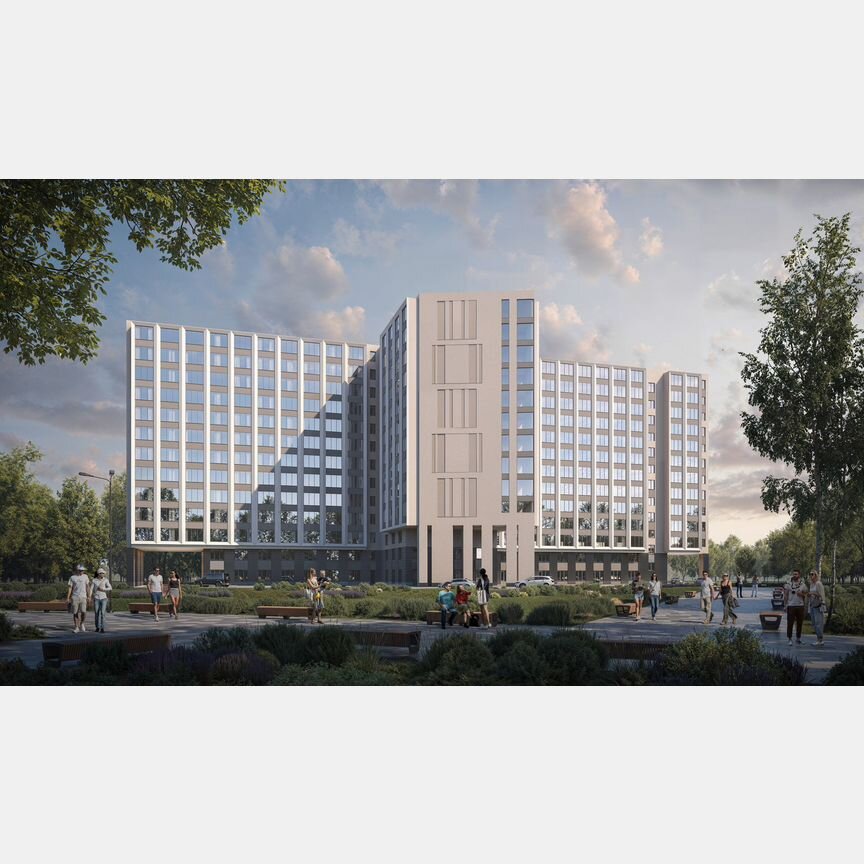 1-к. апартаменты, 28,6 м², 12/13 эт.