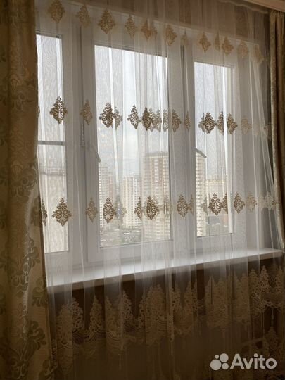 Шторы Жакард и тюль б/у,Турция Тогас