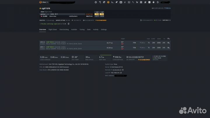 Видеокарты cmp90x