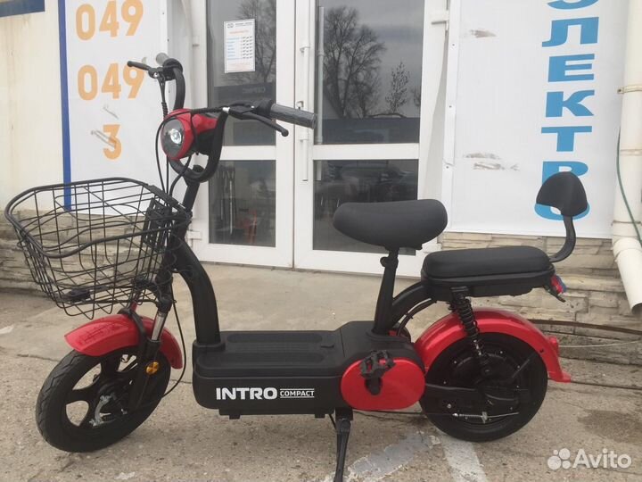 Электроскутер Intro Compact 600W с акб 48V 12Ah