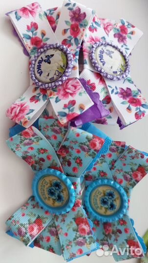 Резинки и зажимы для волос ручной работы